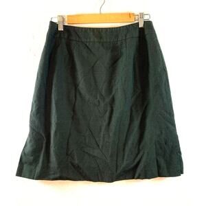 Harve Bernard Womens Mini Skirt‎ Sz 10 Black Wool Lined Dark Academia Office